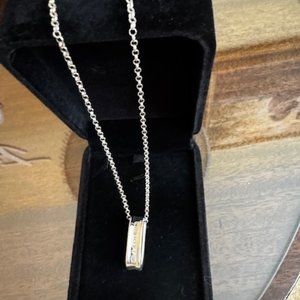 tiffany & co 1837 oval pendant necklace